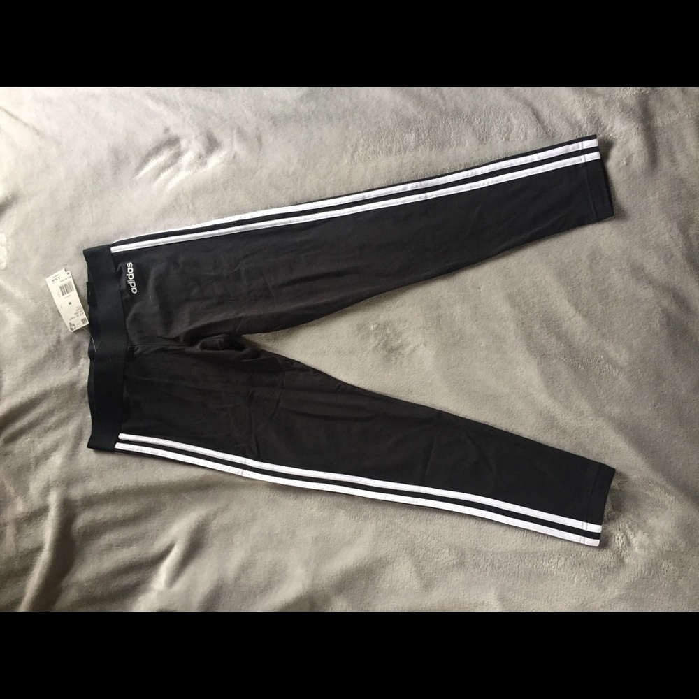 NWT adidas 3 stripe leggings